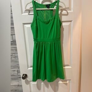 Cynthia Rowley Green Sleeveless Halter Style Mini Dress